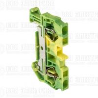 Колодка клеммная ST-4 земля пружинная EKF plc-jxb-st-4-pen