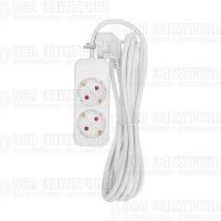 Удлинитель 2х3м с заземл. STANDARD 3х1кв.мм бел. Rexant 13-4004
