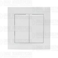 Выключатель 2-кл. СП Валенсия 10А IP20 бел. PROxima EKF EWV10-023-10