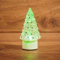Фигура светодиодная "Елочка средняя" 10.5см 1LED RGB 0.1Вт 4.5В IP20 на подставке элементы питания 3хAG13(LR44) (в компл.) Neon-Night 501-048
