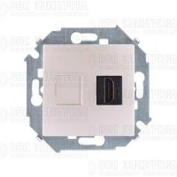 Розетка аудио/видео HDMI СП Simon 15 механизм шампань Simon 1591407-034