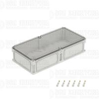 Корпус 600х300х146мм IP67 с прозр. крышкой 21мм с фланцами пластик. DKC 563211