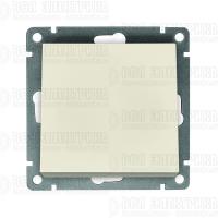 Выключатель 1-кл. СП Афина 10А IP20 механизм сл. кость (ivory) Universal A0021-I