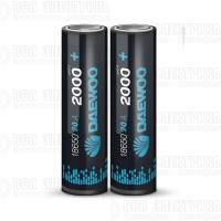 Аккумулятор 18650 3.7В Li-Ion 2000мА.ч 20А Box-2 (уп.2шт) DAEWOO 5043374