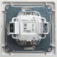Выключатель 1-кл. СП Glossa 10А IP20 (сх. 1) 10AX в сборе перламутр. SE GSL000612