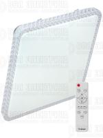 Светильник светодиодный PREMIUM MYSTERY QUADRO 75Вт 230В 3000-6500К 6000лм IP40 530х530х70мм настенно-потолочный управляемый с пультом ДУ КОСМОС KSMystQD75W