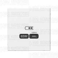 Розетка USB ArtGallery тип C 65Вт QC PD высокоскор. ЗУ механизм бел. SE GAL000127