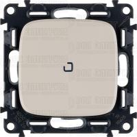 Переключатель 1-кл. СП Valena Allure 10А IP20 250В 10AX с подсветкой с лицев. панелью безвинтов. зажимы механизм сл. кость Leg 752826