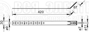 Скоба для водост. труб d60-130мм 301 V-VA OBO 5350905