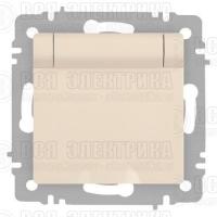 Розетка 1-м СП Accent 6-203-02 16А IP20 250В 2P+E Schuko с крышкой сл.кость Intro Б0063716
