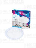 Светильник светодиодный Downlight 6Вт 180-265В 4000К кругл. панель бел. КОСМОС KDownL6W4000K