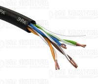 Кабель витая пара U/UTP кат.5E 4х2х24AWG solid CU PE Outdoor черн. (м) Эра Б0044431