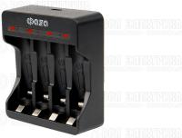 Устройство зарядное B-95USB Ni-Cd/Ni-MH (4хAA/4хAAA/1х9В "Крона") индикатор зарядки питание от USB + 4хAA 2700мА.ч кабель MicroUSB-USB в компл. ФАZА 5038929