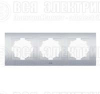 Рамка 3-м Cosmo алюм. ABB 612-011000-227