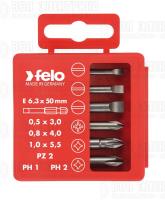 Набор бит SL/PZ/PH Industrial 50мм в кейсе 6 бит FELO 03092516