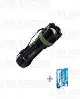 Фонарь ручной 1Вт LED zoom-линза 3xAAA (R03) корпус ABS-пластик ремешок ручной КОСМОС KOC121B