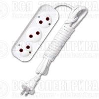 Удлинитель 3х3м без заземл. 6А IP20 У6-639 ШВВП 2х0.75 UNIVersal 9631933