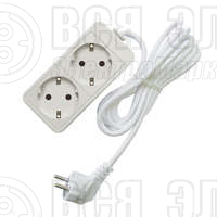 Удлинитель 2х1.5м с заземл. 10А IP20 2.2кВт ПВС Союз 481S-9201