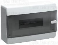 Корпус ЩРН-П-12 UNION Compact IP41 черн. прозр. дверь пластик. IEK UIC-KP12-N-12-41-K01