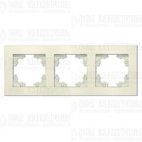 Рамка 3-м Афина универс. сл. кость (ivory) Universal A0045-I
