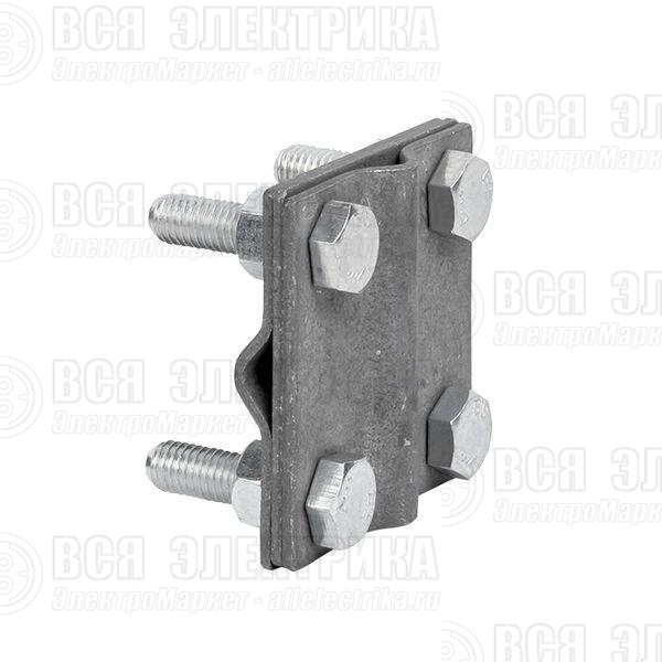 Зажим крестовидный прут-прут (3 пластины 57х57мм) HZ PROxima EKF lp-55758