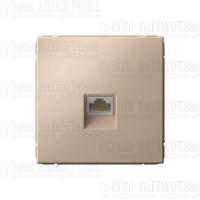 Розетка компьютерная ArtGallery RJ45 кат.6A механизм песочн. SE GAL001286