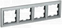 Рамка 4-м BRITE РУ-4-БрС сталь IEK BR-M42-K46