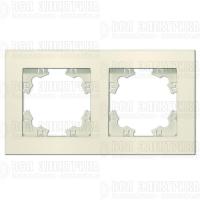 Рамка 2-м Афина универс. сл. кость (ivory) Universal A0044-I