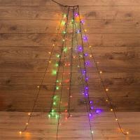 Гирлянда светодиодная елочная с кольцом 7 нитей х1.5м 105LED мультиколор 5.5Вт 220-240В IP20 не соединяемая Neon-Night 235-079