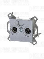 Розетка телевизионная оконечная TV/R Levit серебр. ABB 2CHH083503A6070