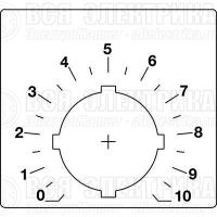 Шильдик для потенциометра (со шкалой) ABB SK615562-88
