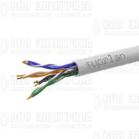 Кабель витая пара U/UTP кат.5E 4х2х24AWG solid Cu нг(А)-LSLTx Standard (уп.305м) SUPRLAN 01-0347-1