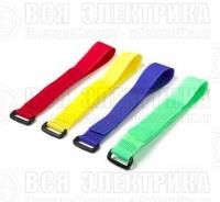 Хомут для кабеля липучка WAS-290-RD 290х20мм с застеж. красн. Hyperline 16957