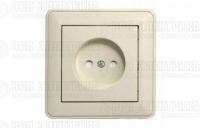 Розетка 1-м СП W59 16А IP20 с заземл. защ. шторки в сборе сл. кость SE RS16-152-28