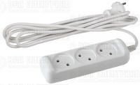 Удлинитель 3х1.5м без заземл. 6А IP20 UX(6)-3-1.5m ПВС 2х0.75 Эра Б0038567