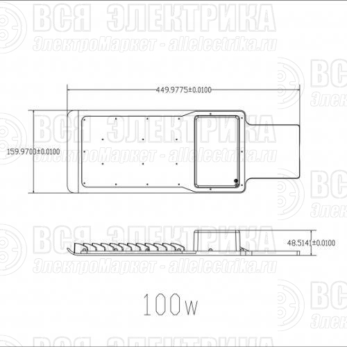 Светильник светодиодный SPP-503-0-50K-080 80Вт 5000К IP65 8000лм консольный (аналог ДКУ) Эра Б0043668