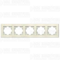 Рамка 5-м Афина универс. сл. кость (ivory) Universal A1042-I