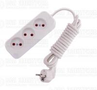 Удлинитель 3х3м без заземл. 10А IP20 Lila LEZARD 720-0303-303