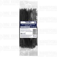 Хомут кабельный нейлоновый черн. 2.5х150 (уп.100шт) TOKOV ELECTRIC TKE-HNS-2.5-150-B/100