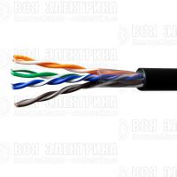 Кабель витая пара U/UTP кат.5E 4х2х24AWG solid Cu PE Outdoor Standart черн. (м) SUPRLAN 01-0325-1