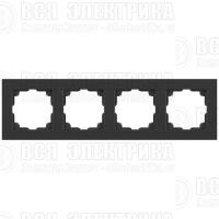 Рамка 4-м СП Accent 6-504-07 графит Intro Б0063718