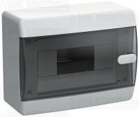 Корпус ЩРН-П-8 UNION Compact IP41 черн. прозр. дверь пластик. IEK UIC-KP12-N-08-41-K01