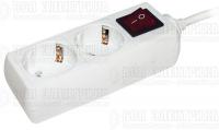 Удлинитель 2х3м с заземл. 16А IP20 У02К 2P+PE 250В 3х1 с выкл. IEK WYP10-16-02-03-ZK-N