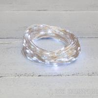 Гирлянда светодиодная "Роса" 30м 300LED бел. 3.6Вт IP44 с трансф. Neon-Night 303-215