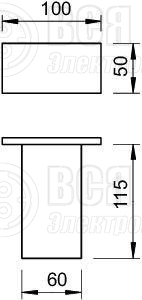 Комплект траверса приварн. KU 7 AOх FT OBO 6349218
