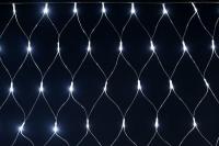 Гирлянда "Сеть" 1.5х1.5м 160LED бел. IP20 провод прозр. 230В с контроллером 8 режимов IEK LGDB410-2-160-L1-T-S-44