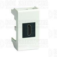 Розетка мультимедийная HDMI 1-м 1мод. Viva бел. DKC 41018