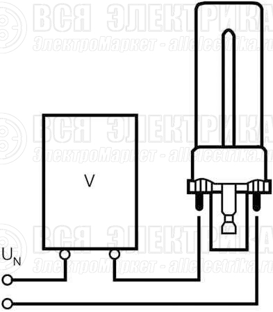 Лампа люминесцентная компакт. DULUX D 26W/830 G24d-3 OSRAM 4050300025711