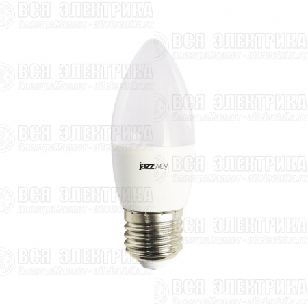 Лампа светодиодная PLED-LX 8Вт C37 свеча 5000К холод. бел. E27 Pro JazzWay 5028562