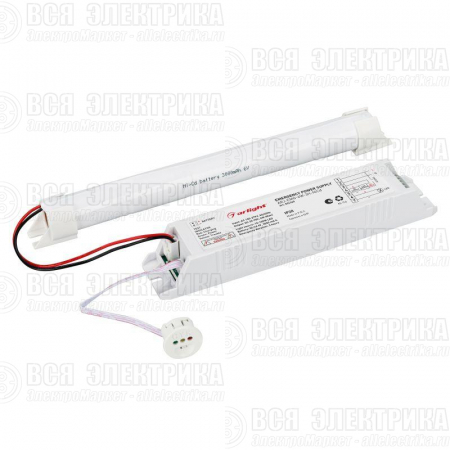 Блок аварийного питания ARJ-EMG-6W-3H-NiCd IP20 пластик. Arlight 024365